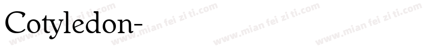 Cotyledon字体转换