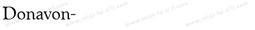 Donavon字体转换