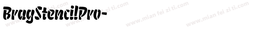 BragStencilPro字体转换