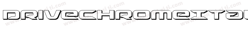 DriveChromeItalic-R4ve字体转换