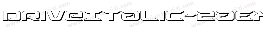 DriveItalic-2aEX字体转换