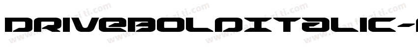 DriveBoldItalic-nzv4字体转换