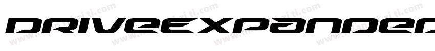 DriveExpandedItalic-r6xK字体转换
