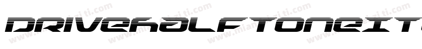 DriveHalftoneItalic-Kmde字体转换