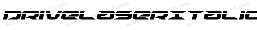 DriveLaserItalic-wzG9字体转换