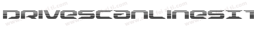 DriveScanlinesItalic-dzx7字体转换
