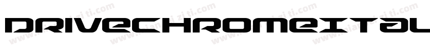 DriveChromeItalic-R4ve字体转换