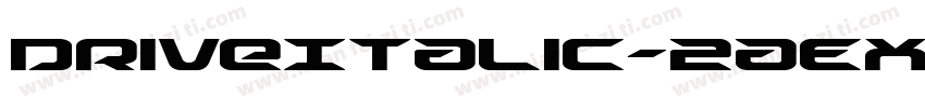 DriveItalic-2aEX字体转换