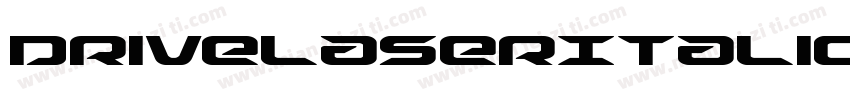 DriveLaserItalic-wzG9字体转换