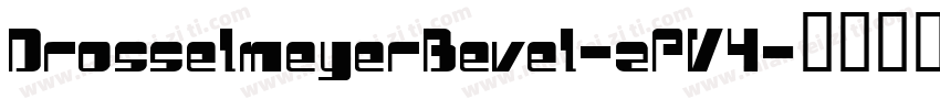 DrosselmeyerBevel-zPV4字体转换