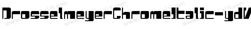 DrosselmeyerChromeItalic-ydVe字体转换