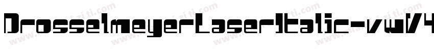 DrosselmeyerLaserItalic-vwV4字体转换