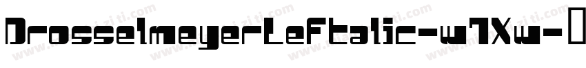 DrosselmeyerLeftalic-w7Xw字体转换
