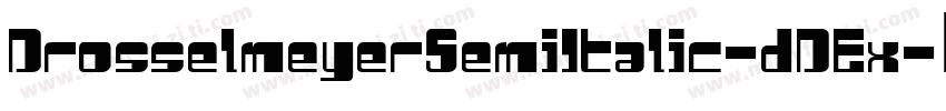 DrosselmeyerSemiItalic-dDEx字体转换