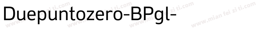 Duepuntozero-BPgl字体转换