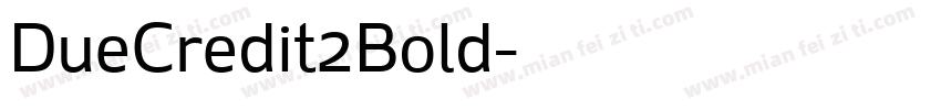 DueCredit2Bold字体转换