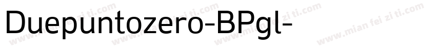 Duepuntozero-BPgl字体转换