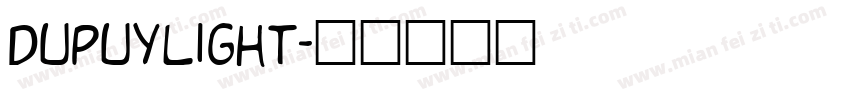 DupuyLight字体转换