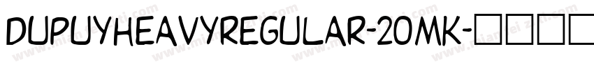 DupuyheavyRegular-2OMK字体转换