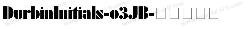 DurbinInitials-o3JB字体转换