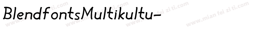BlendfontsMultikultu字体转换