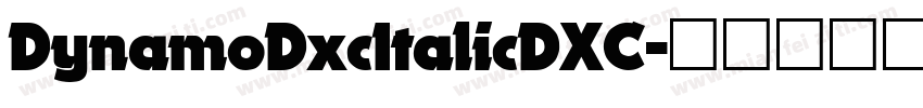 DynamoDxcItalicDXC字体转换