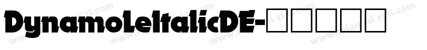 DynamoLeItalicDE字体转换