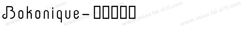 Bokonique字体转换