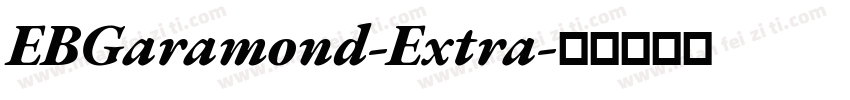 EBGaramond-Extra字体转换