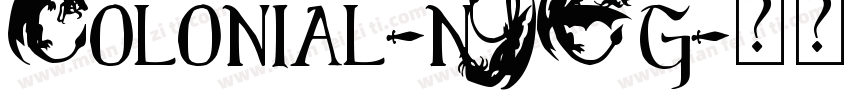Colonial-nYEg字体转换