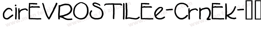 cirEVROSTILEe-CrnEk字体转换