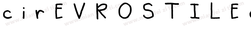 cirEVROSTILEe-CrnEk字体转换