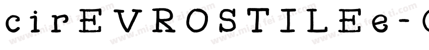 cirEVROSTILEe-CrnEk字体转换