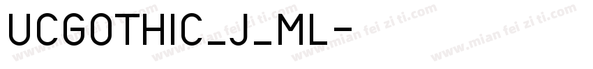 UCGothic_J_ML字体转换
