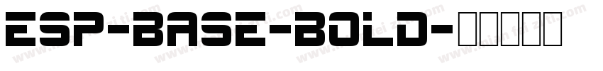 esp-base-bold字体转换