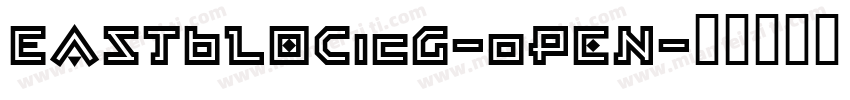 EastBlocICG-Open字体转换