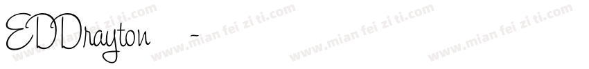 EDDrayton字体字体转换