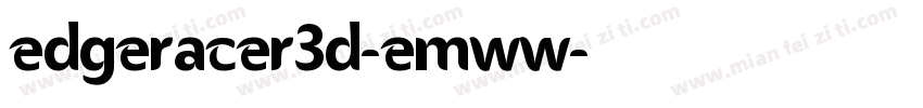EdgeRacer3D-EMWW字体转换