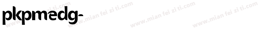 pkpmedg字体转换