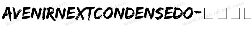 avenirnextcondensedo字体转换