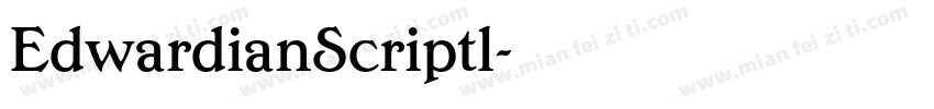 EdwardianScriptl字体转换