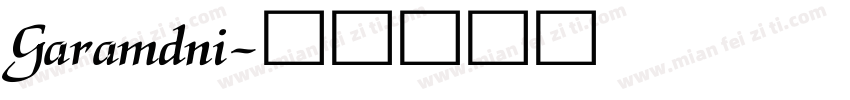 Garamdni字体转换