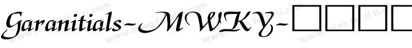 Garanitials-MWKY字体转换