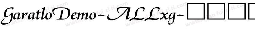 GaratloDemo-ALLxg字体转换