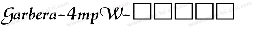 Garbera-4mpW字体转换
