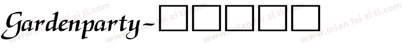 Gardenparty字体转换