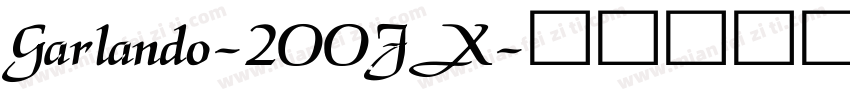 Garlando-2OOJX字体转换