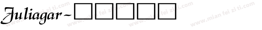 Juliagar字体转换