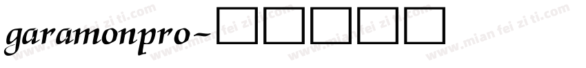 garamonpro字体转换
