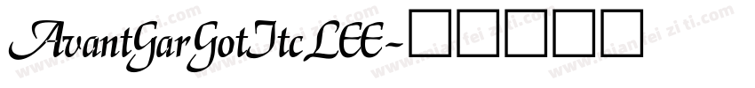 AvantGarGotItcLEE字体转换